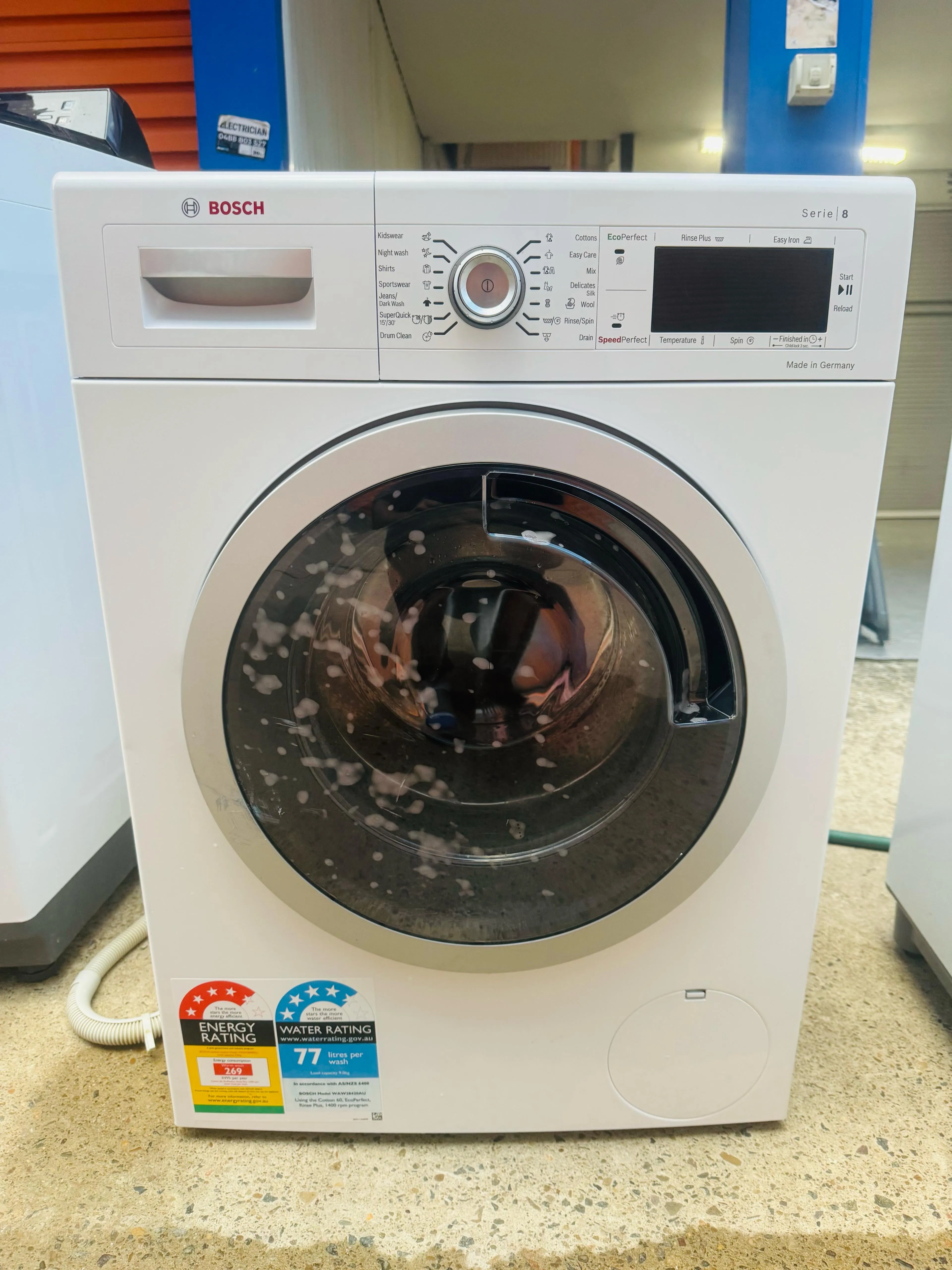 **BOSCH 9KGS FRONT LOADER WASHING MACHINE**