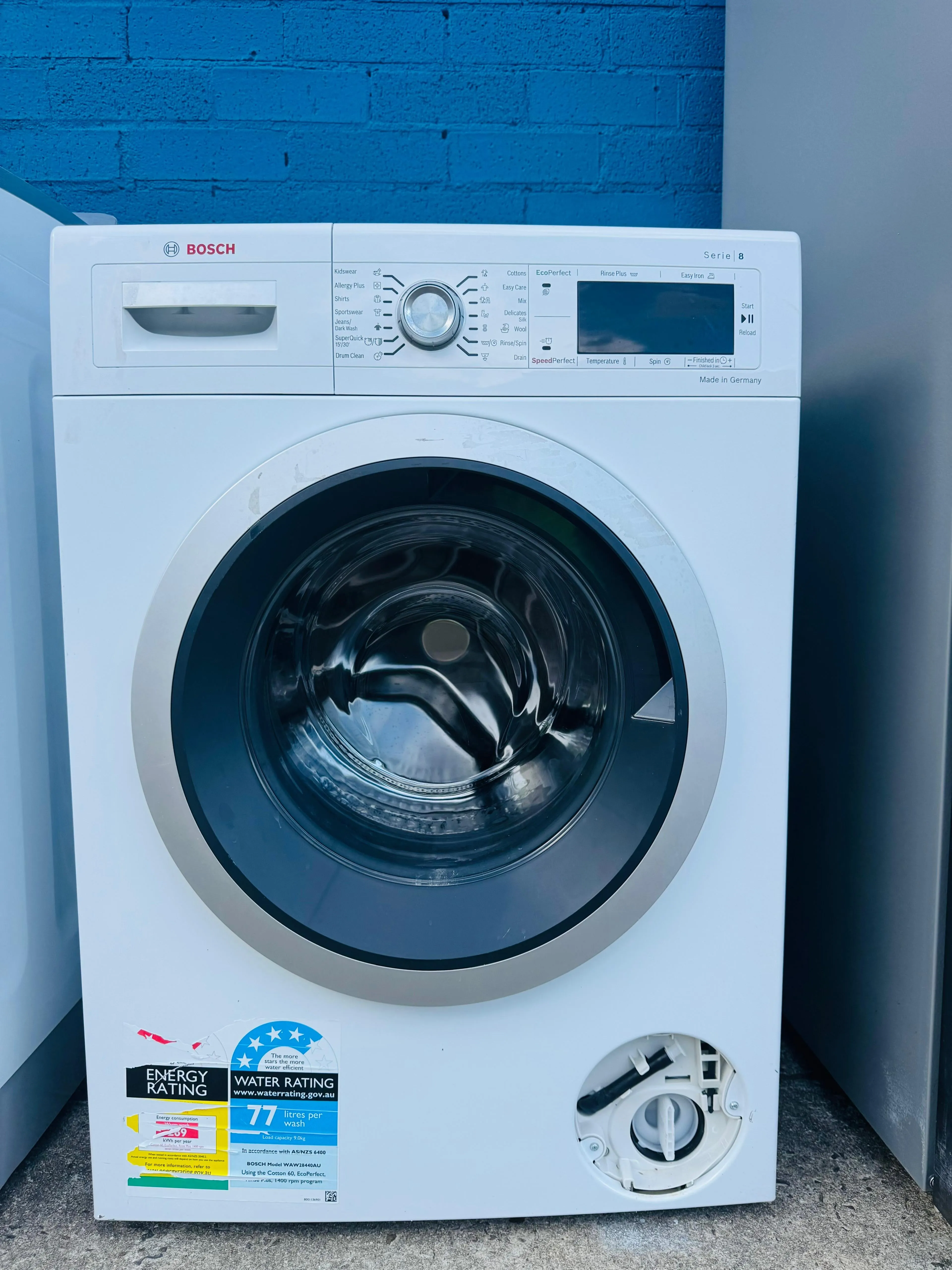 **BOSCH 9KGS FRONT LOADER WASHING MACHINE**