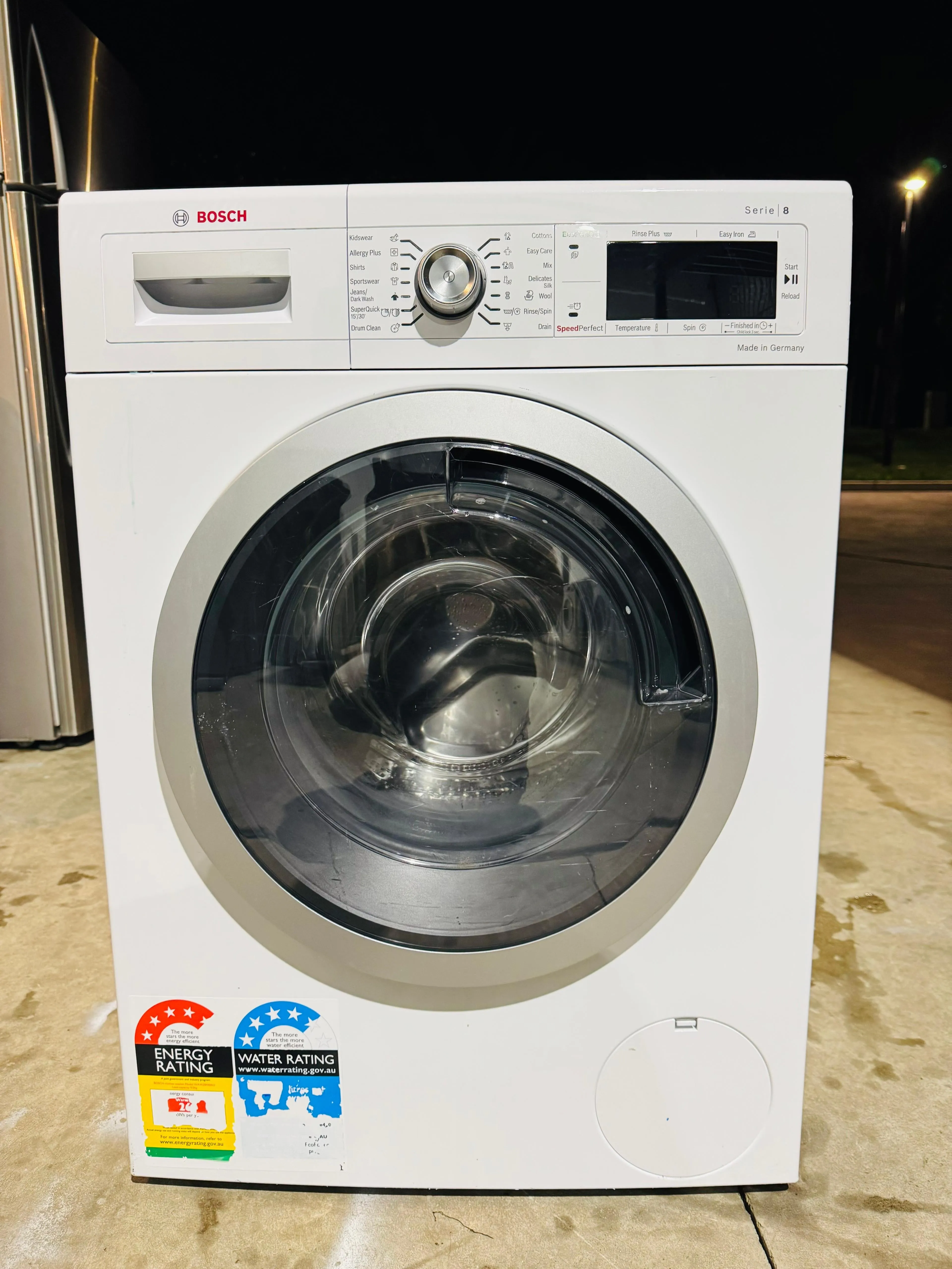 **BOSCH 9KGS FRONT LOADER WASHING MACHINE**
