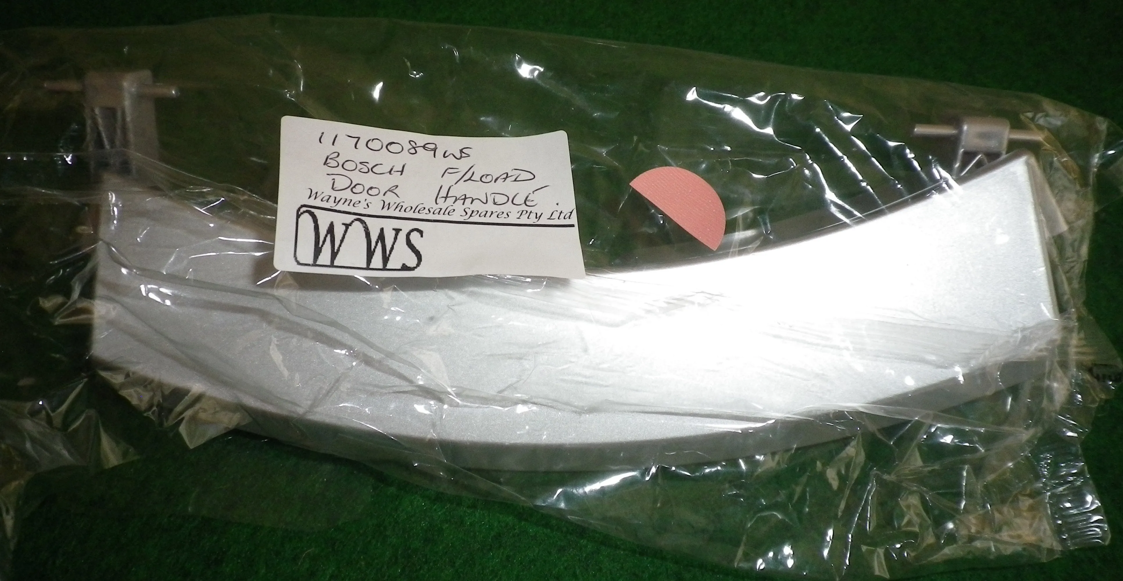 Bosch Avantixx Compatible Front Loader Silver Door Handle - Part # 1170089WS