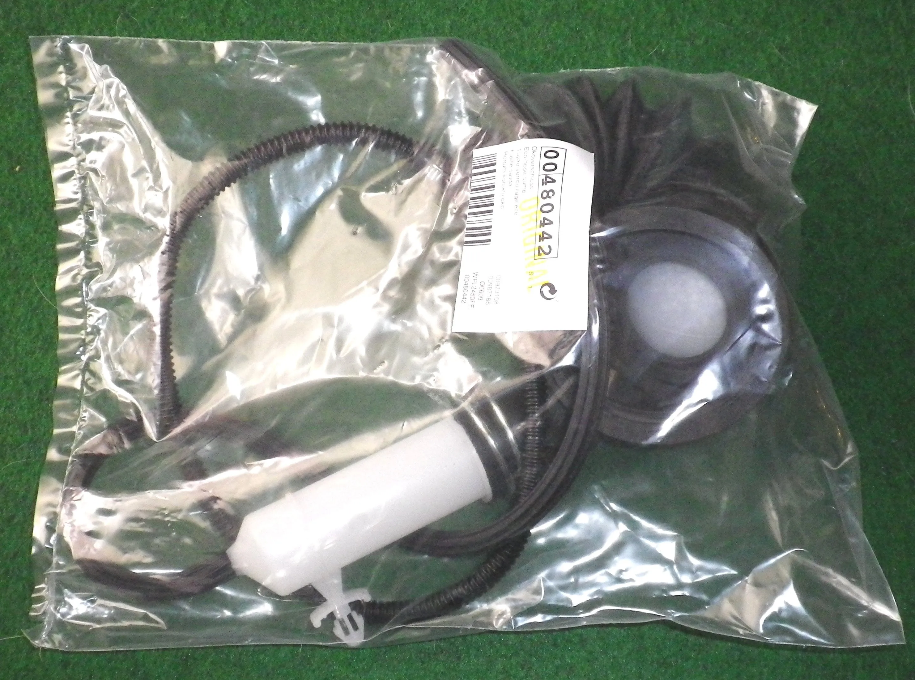 Bosch WAE20262 Complete Drain Sump Bellows Hose Assembly - Part # 480442