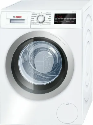 Bosch WAT28401UC 500 Series Washer - 208/240V, Cap. 2.2 Cu.Ft., 15 Cyc.,1,400 Rpm, 52 Dba Silv./Door, Aquashield, Energy Star