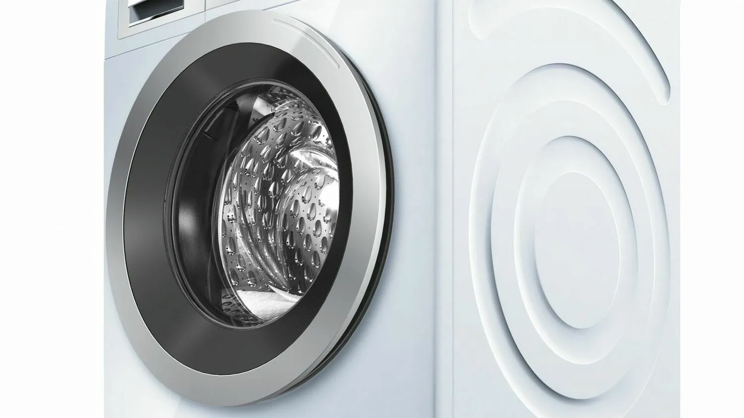 Bosch WAT28401UC 500 Series Washer - 208/240V, Cap. 2.2 Cu.Ft., 15 Cyc.,1,400 Rpm, 52 Dba Silv./Door, Aquashield, Energy Star