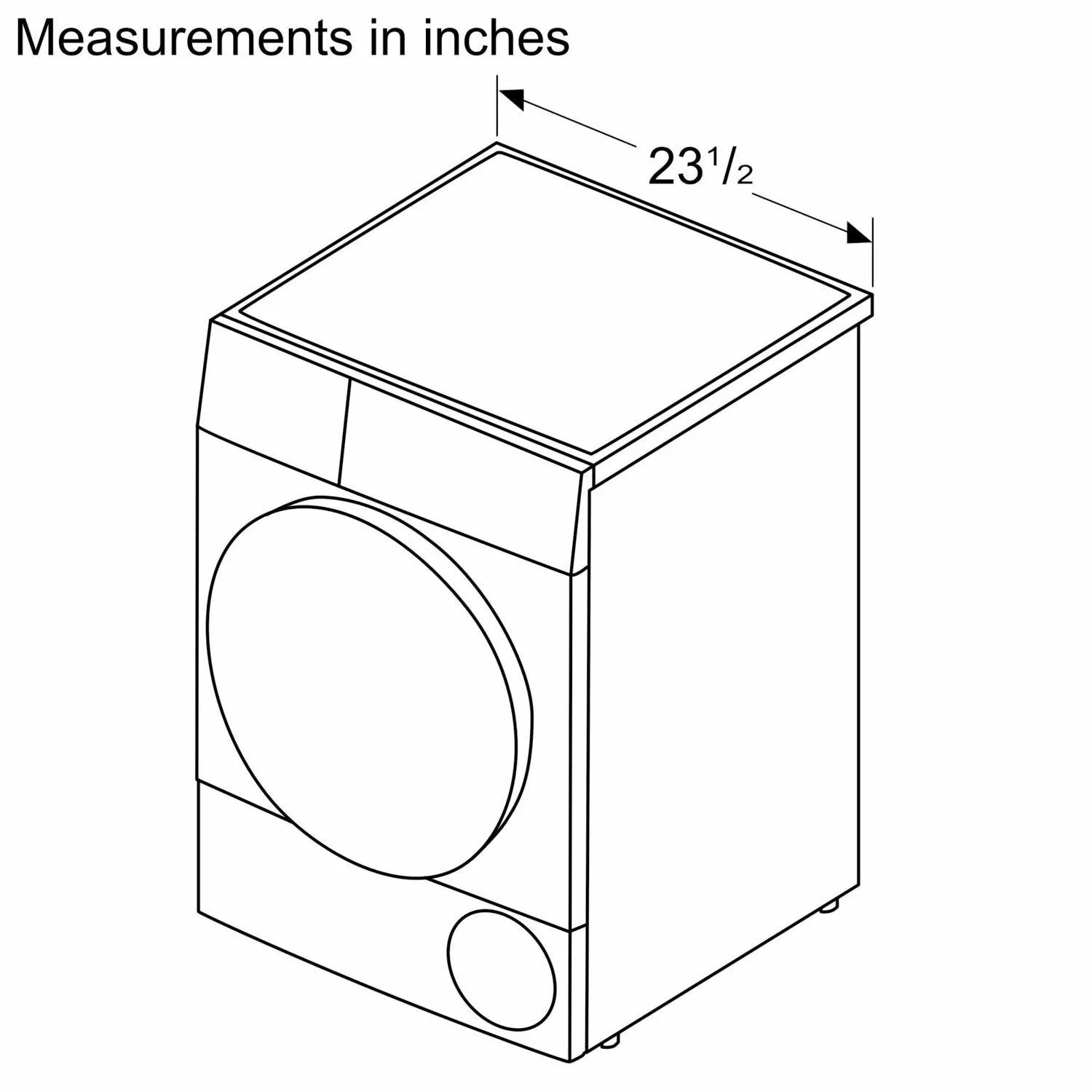 Bosch WGB246AXUC 800 Series Compact Washer , Silver Inox Wgb246Axuc