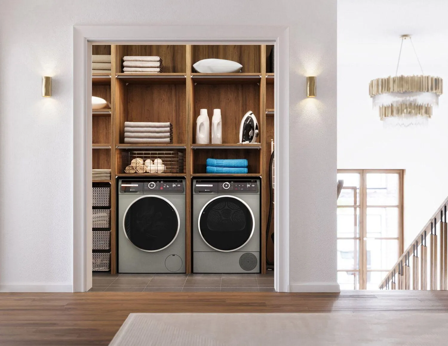 Bosch WGB246AXUC 800 Series Compact Washer , Silver Inox Wgb246Axuc