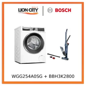 Bosch WGG254A0SG 10kg Front Load Washing Machine   Bosch BBH3K2800 Handstick Vacuum