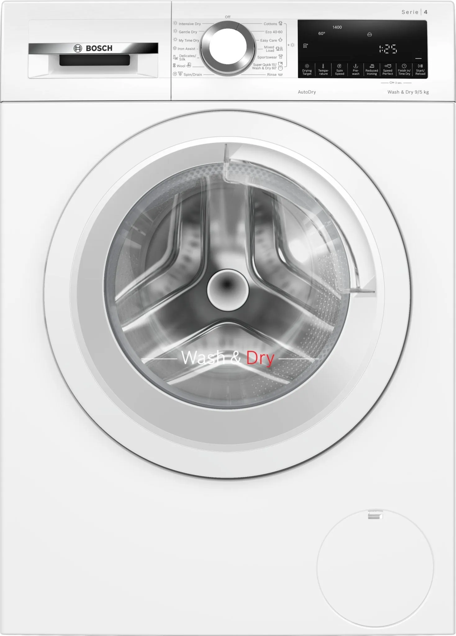 Bosch WNA144V9GB 9kg/5kg 1400 Spin Washer Dryer