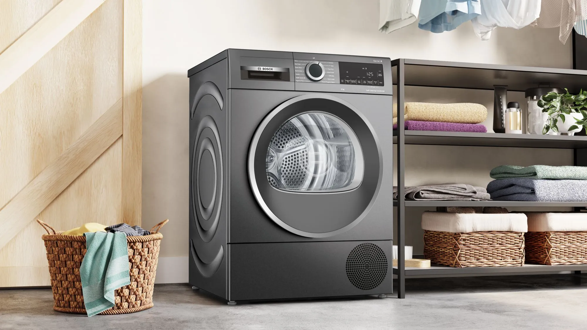 Bosch WQG245R1GB Graphite Heat Pump Tumble Dryer
