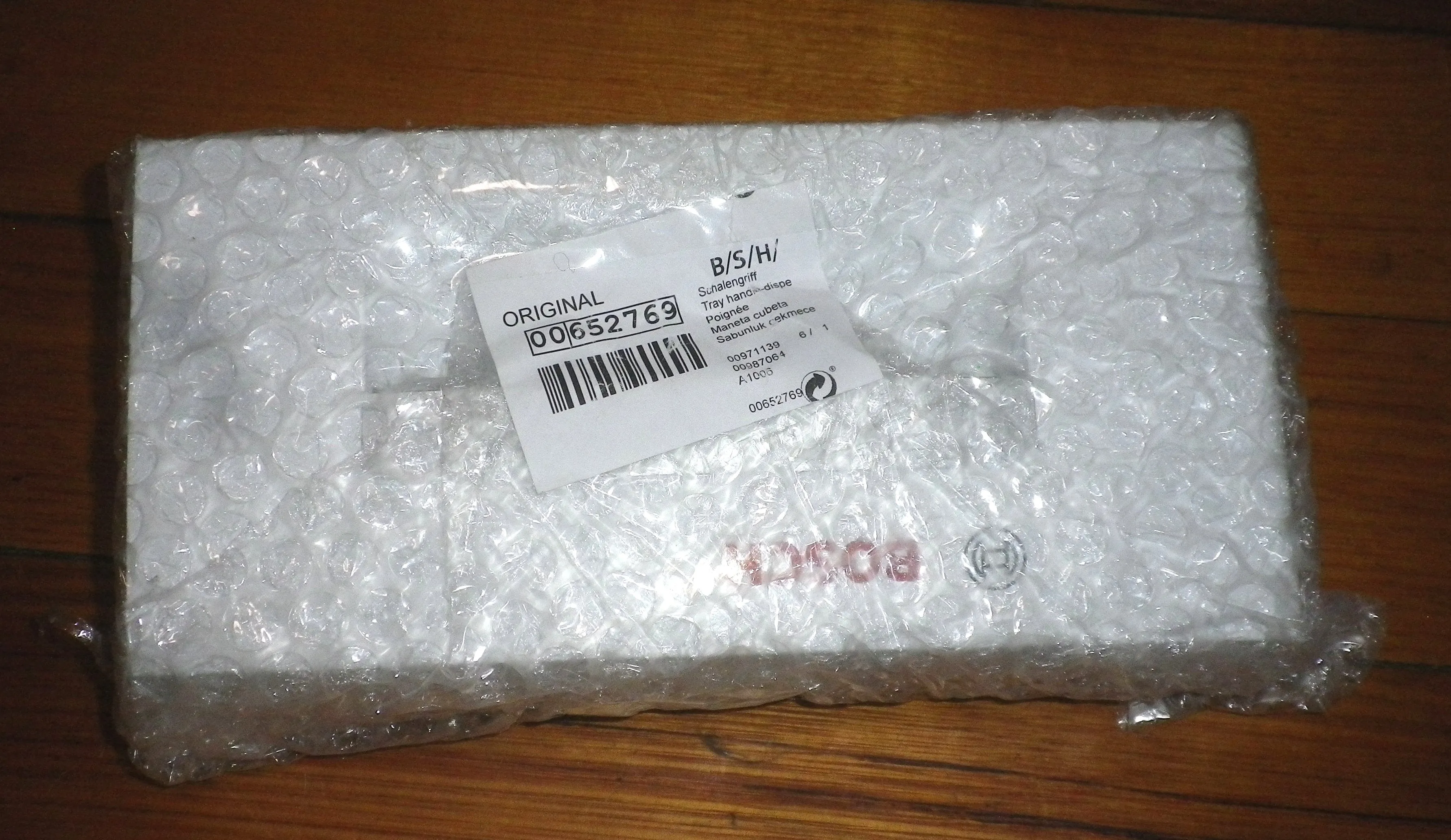 Bosch WTW86561AU Dryer Water Collection Tray Front Panel / Handle - Part # 652769