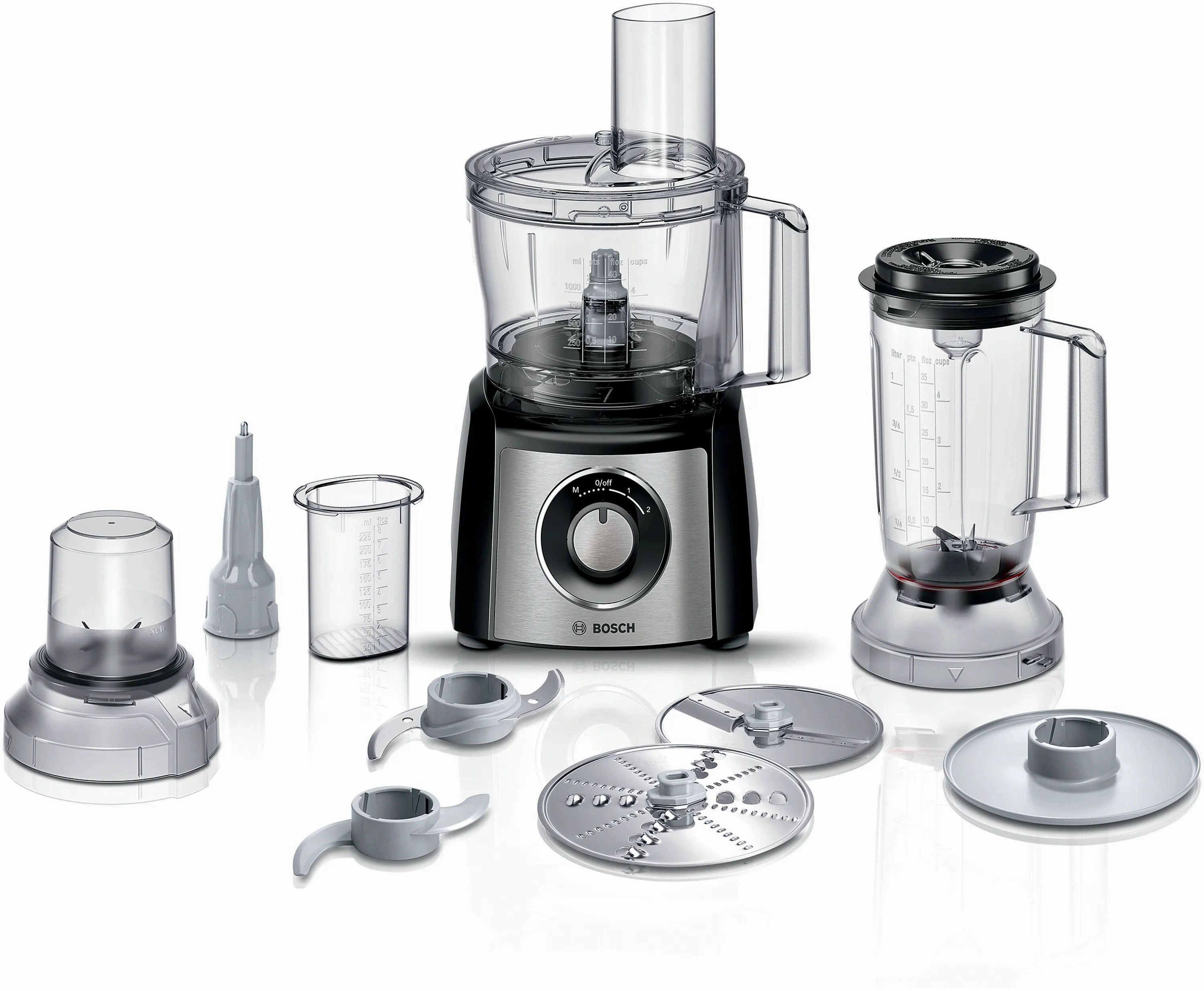 Bosch Food Processer 800 Watts, Stainless steel