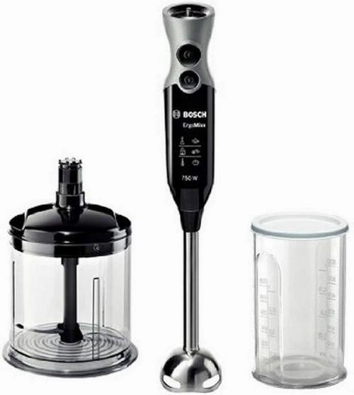 Bosch Hand BlenderErgo Mix, 4Blade, 750Watts, 4Blade, Black