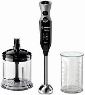 Bosch Hand BlenderErgo Mix, 4Blade, 750Watts, 4Blade, Black