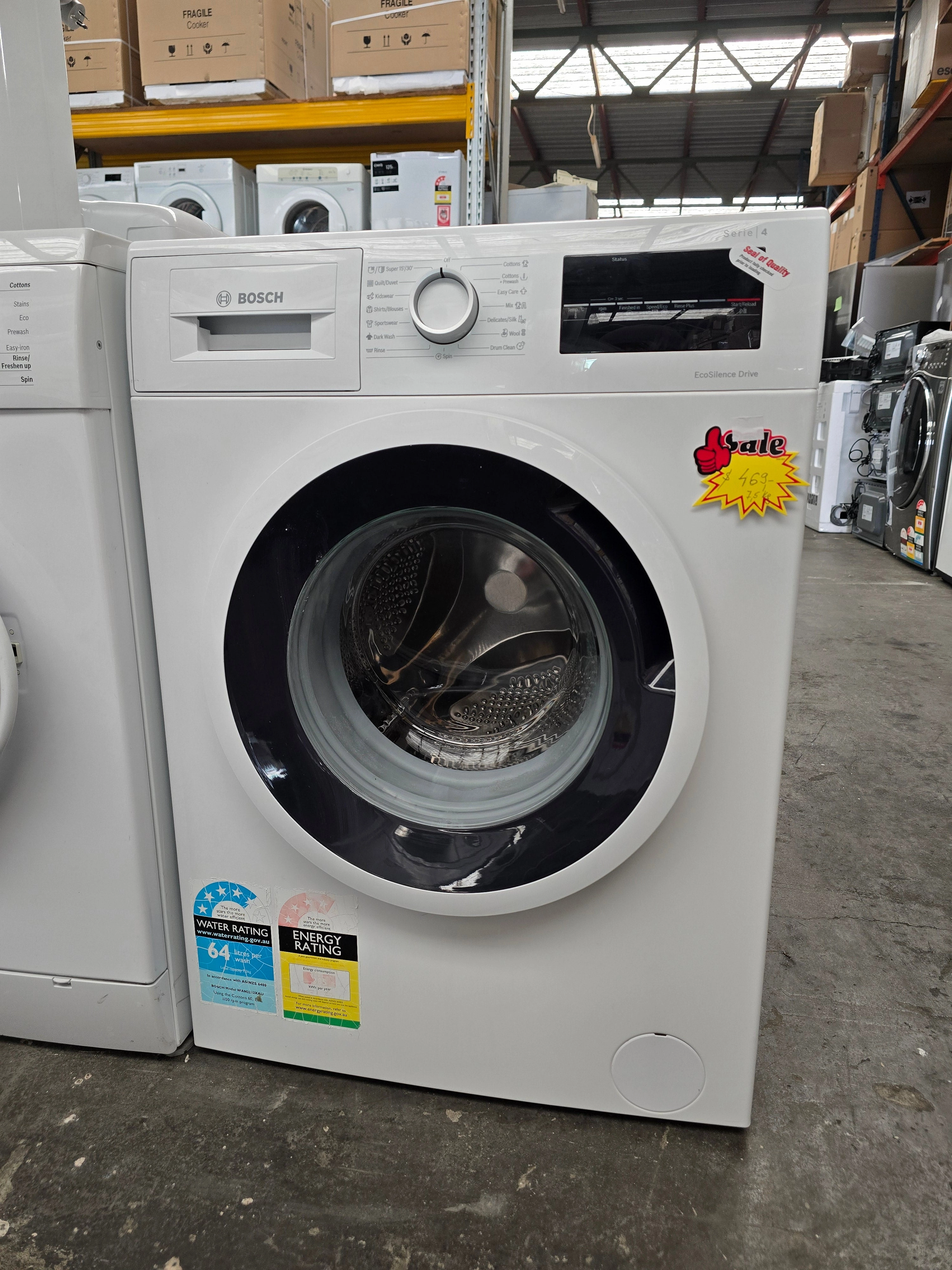 Bosch Serie 4 7.5kg Front Loader [Refurbished]
