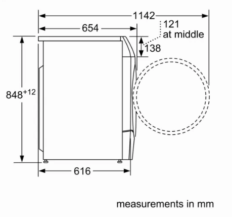 Bosch WDU8H541GB Series 8 Washer dryer 10/6 kg 1400 rpm