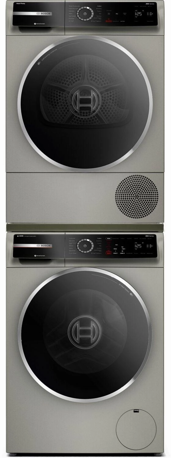 Bosch WQB245AXUC 800 Series Heat Pump Dryer Silver Inox Wqb245Axuc