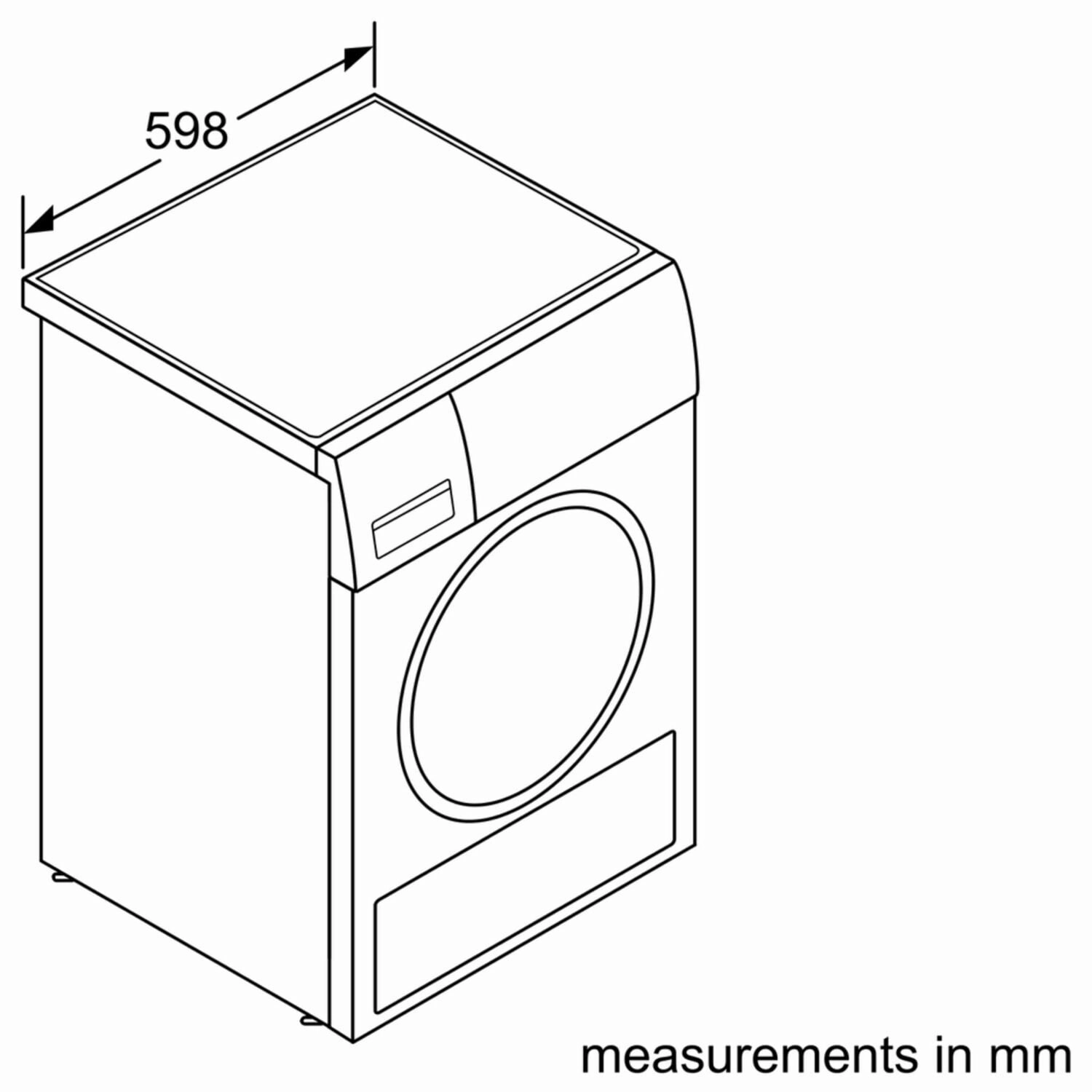 Bosch WTG865H3UC 800 Series Condenser Tumble Dryer 24'' Wtg865H3Uc