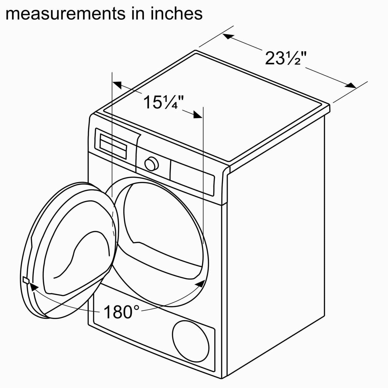 Bosch WTG865H4UC 800 Series Condenser Tumble Dryer 24'' Wtg865H4Uc
