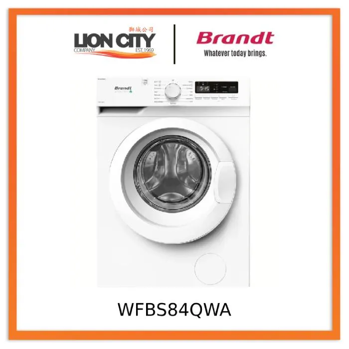 Brandt WFBS84QWA 8kg Front Load Washer