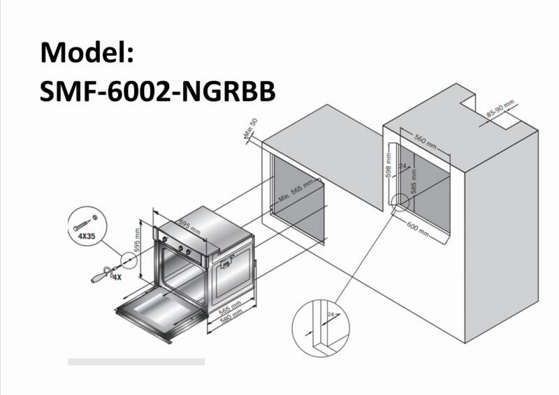 Built-In Gas Oven 60cm
