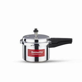 Butterfly SP-3L Standard Plus Induction Base Aluminium Pressure Cooker, 3 Litre