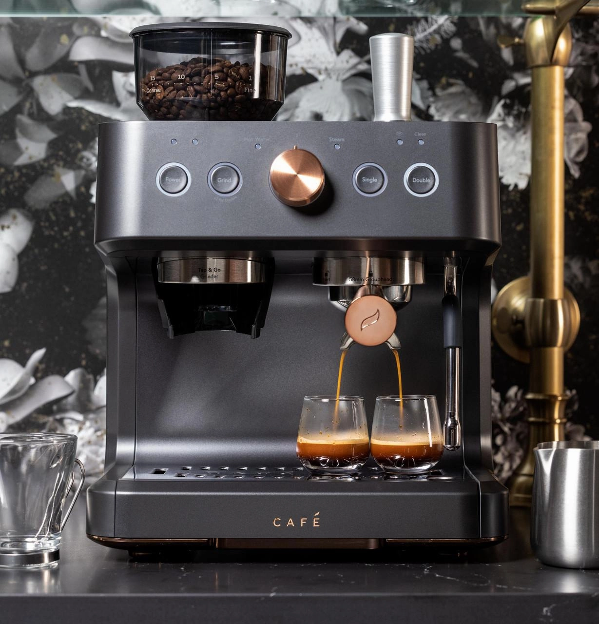 Cafe C7CESAS3RD3 Caf&#8482; Bellissimo Semi Automatic Espresso Machine   Frother