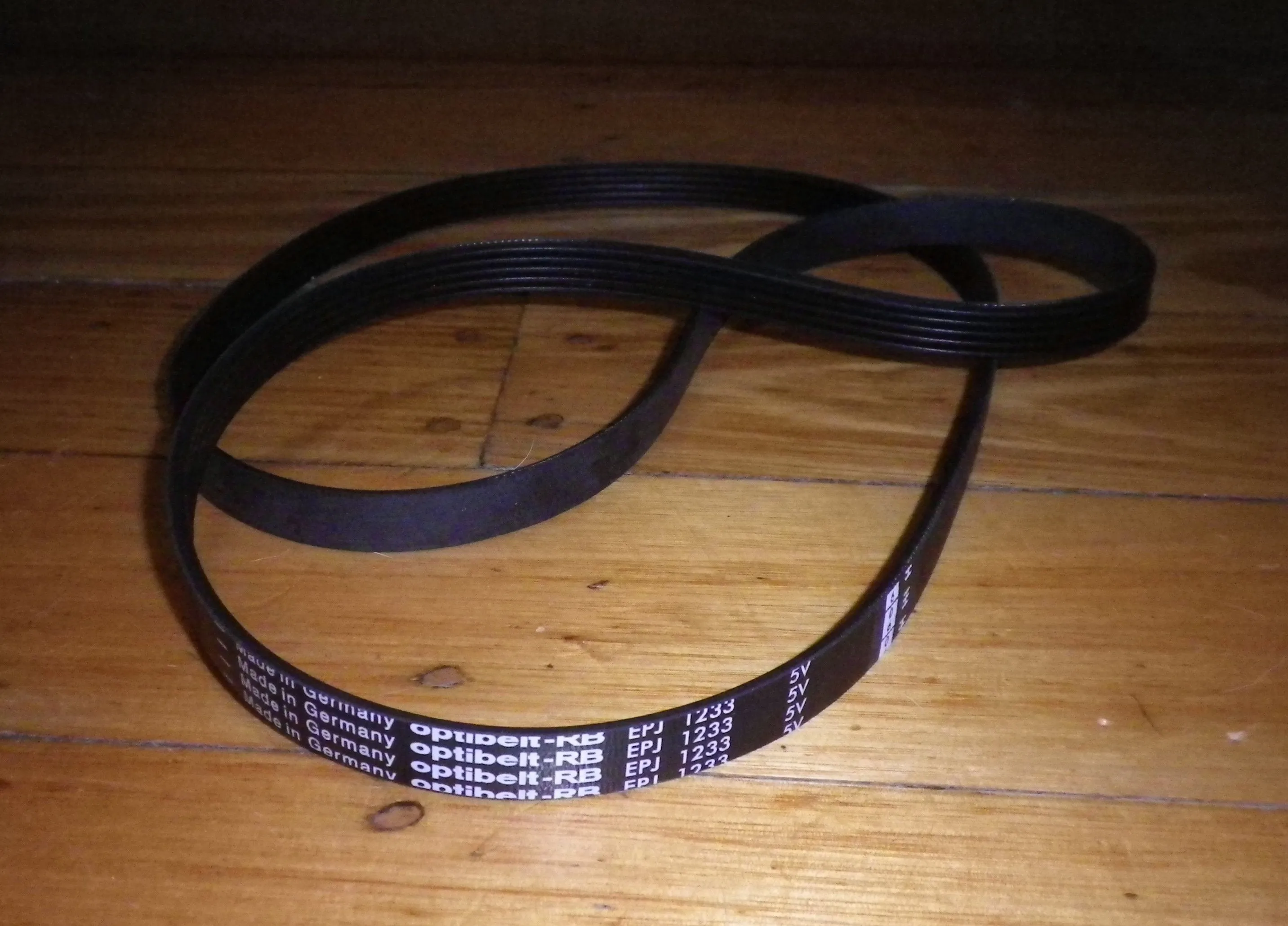 Candy, Hoover Front Loader Washing Machine Drum Belt - Part # POL76, 1233J5 MAEL