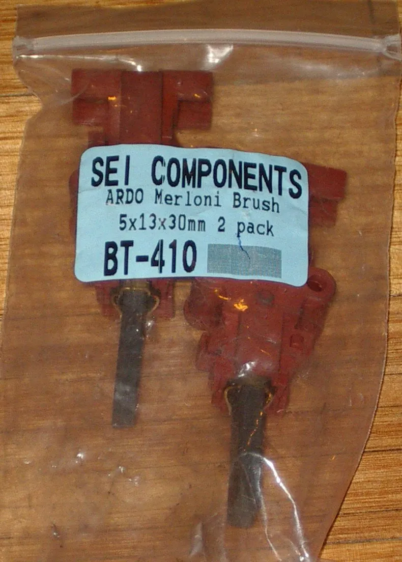 Carbon Motor Brushes for Ardo Merloni Front Load Washer - Part # BT410