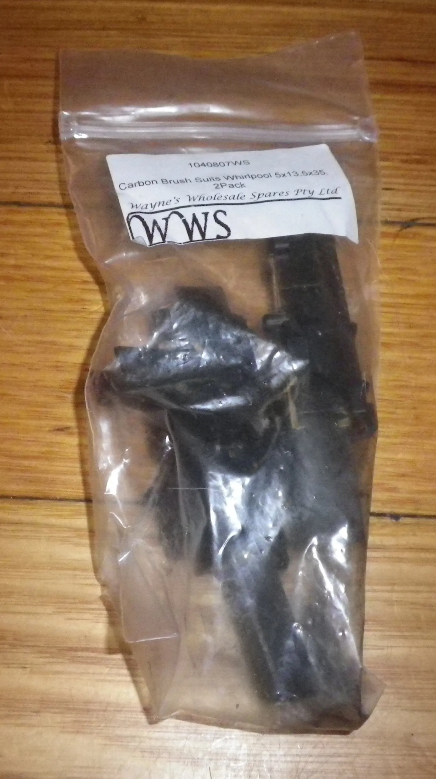 Carbon Motor Brushes suit Indesit Front Loading Washer - Part # 1040807WS