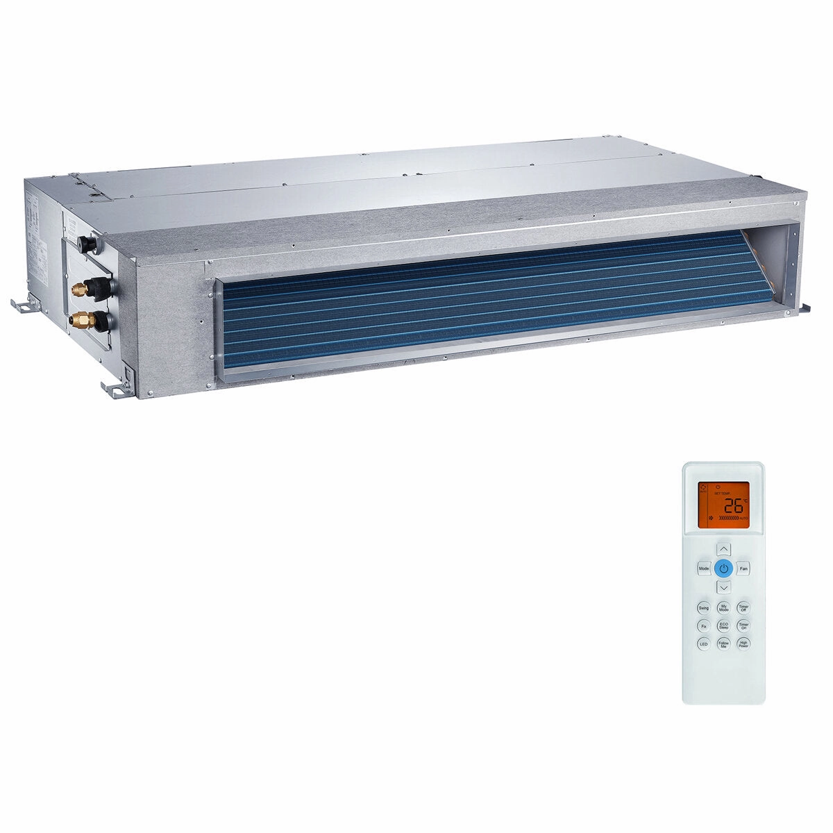 Carrier Ducted Air Conditioner 42QSS dual split 12000 18000 BTU inverter A   external 8 kW