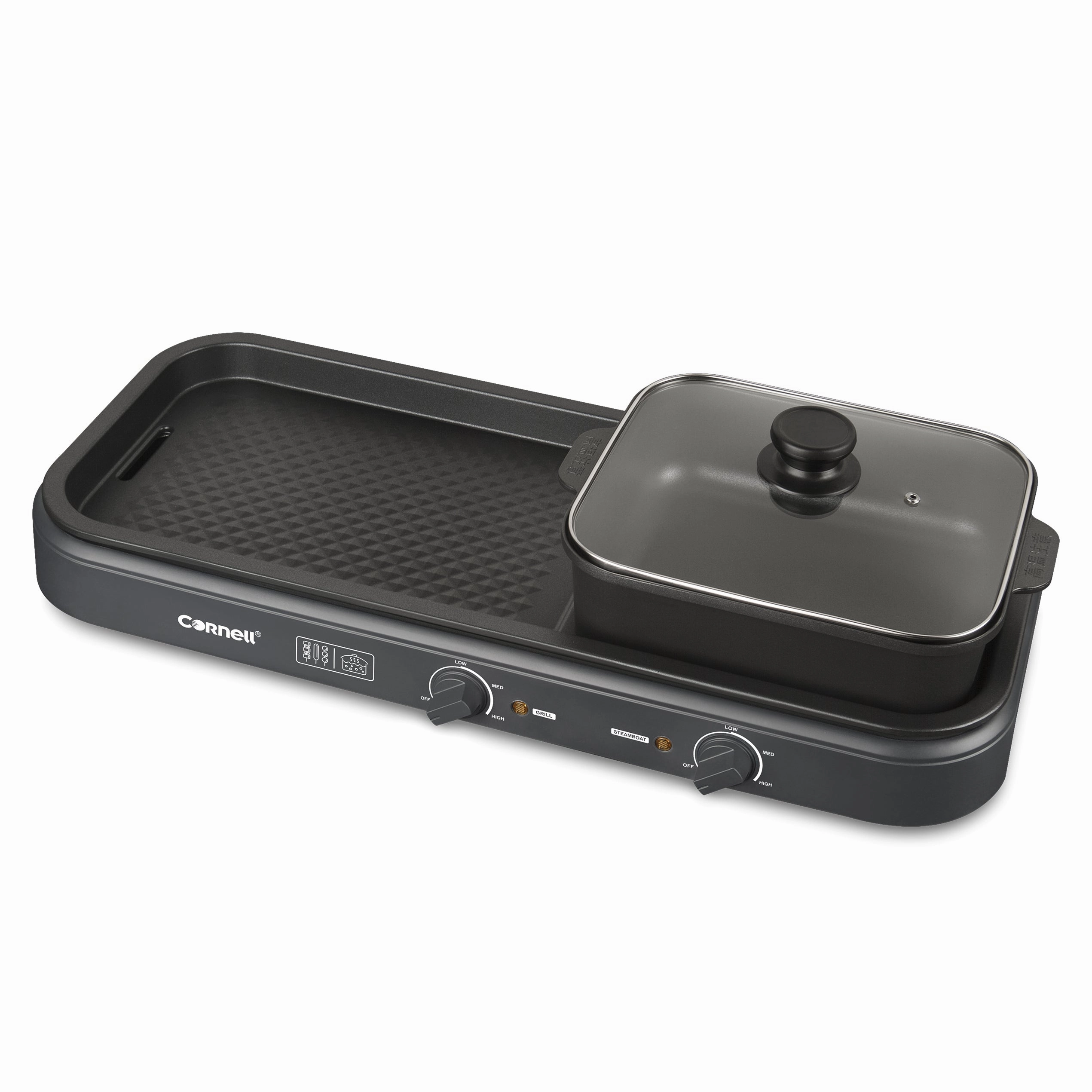 CCG-EL98DT TABLE TOP GRILL W/HOTPOT