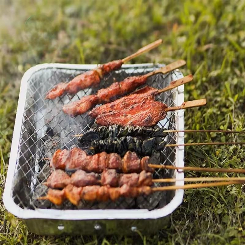 Charcoal Grill | Disposable grill | Iron | Charcoal | foil paper