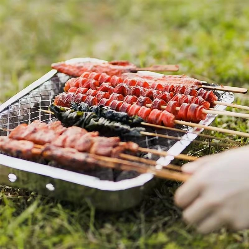 Charcoal Grill | Disposable grill | Iron | Charcoal | foil paper