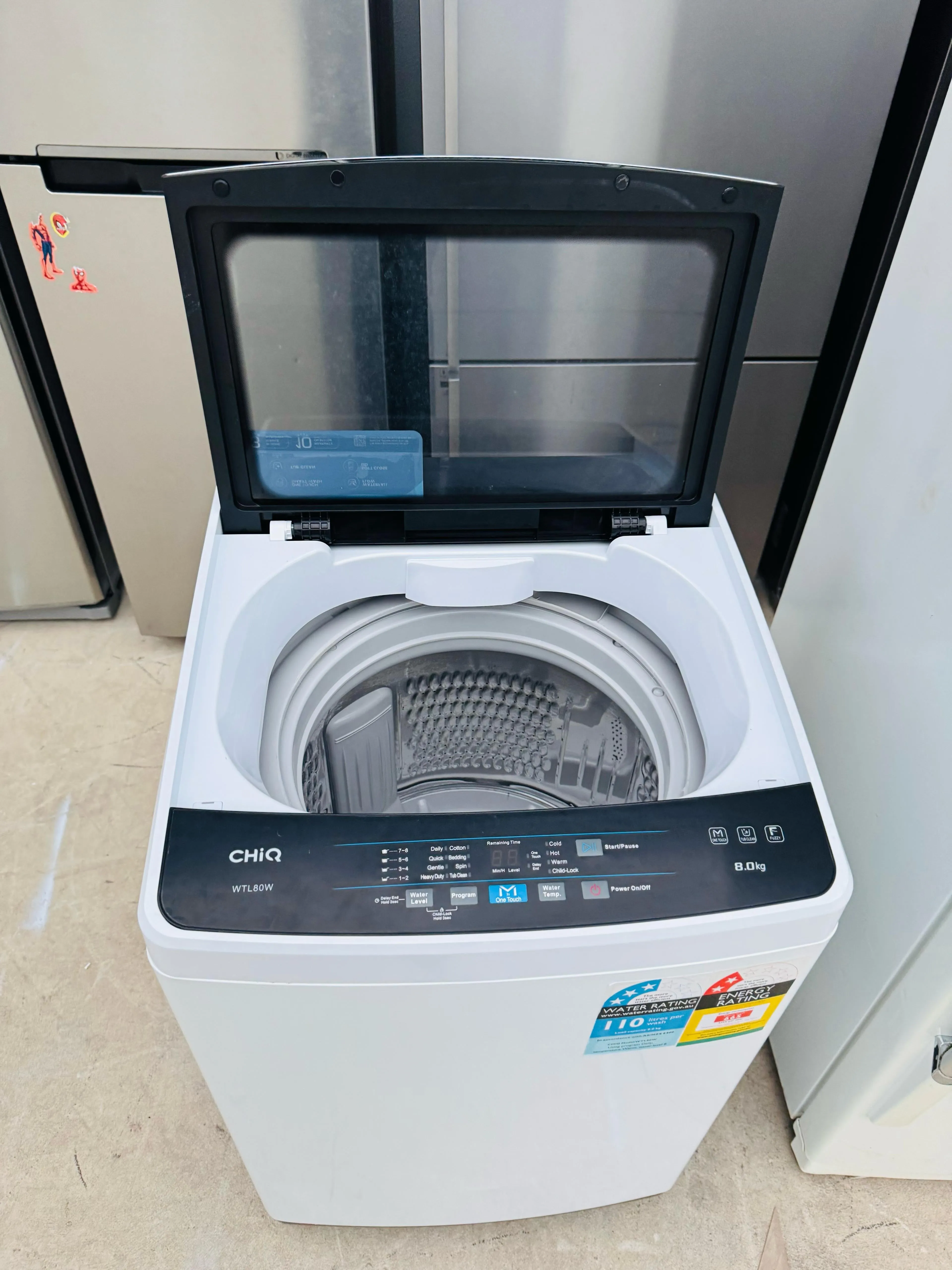 **CHIQ 8 KGS TOP LOADER WASHING MACHINE**