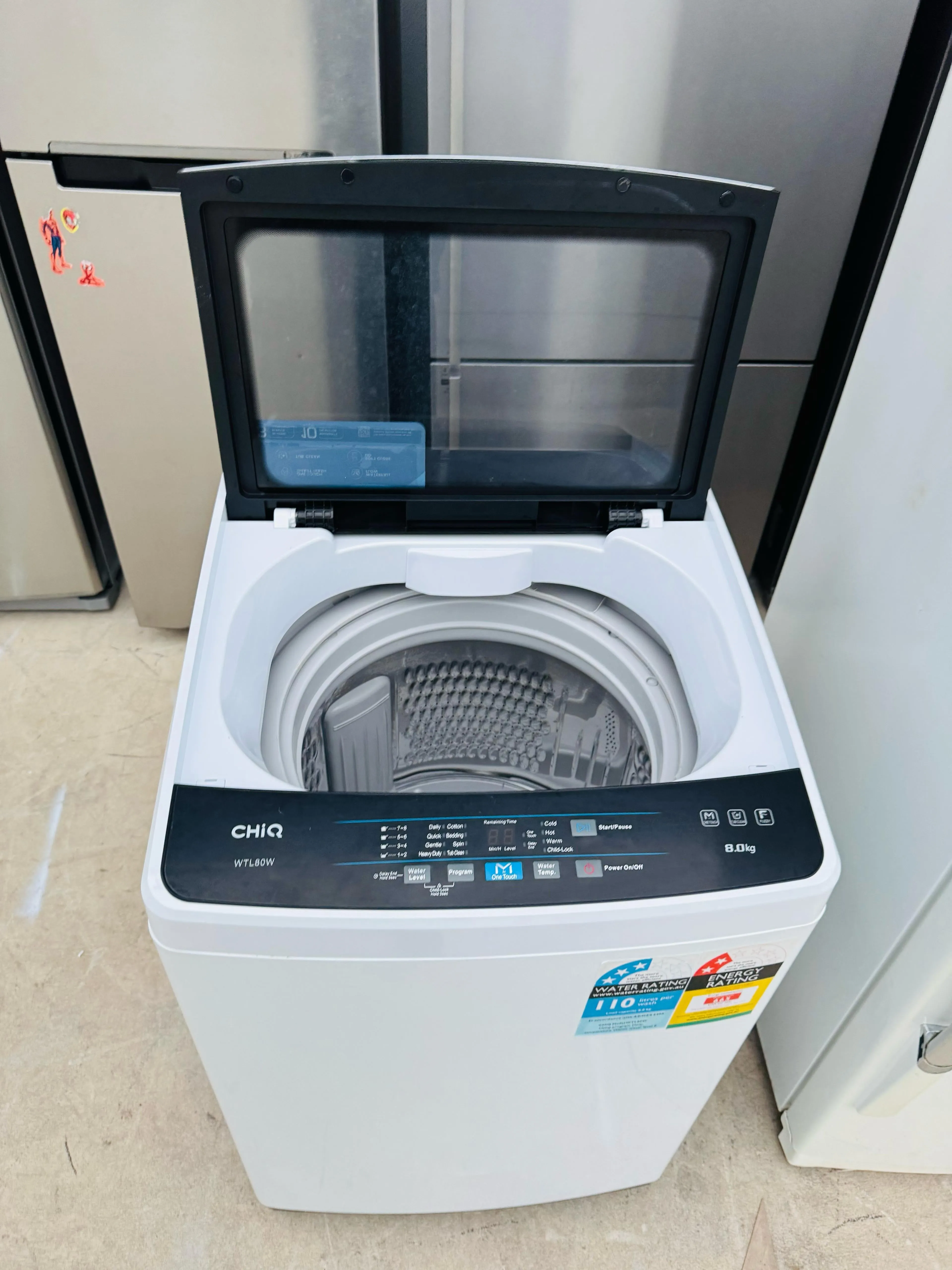 **CHIQ 8 KGS TOP LOADER WASHING MACHINE**
