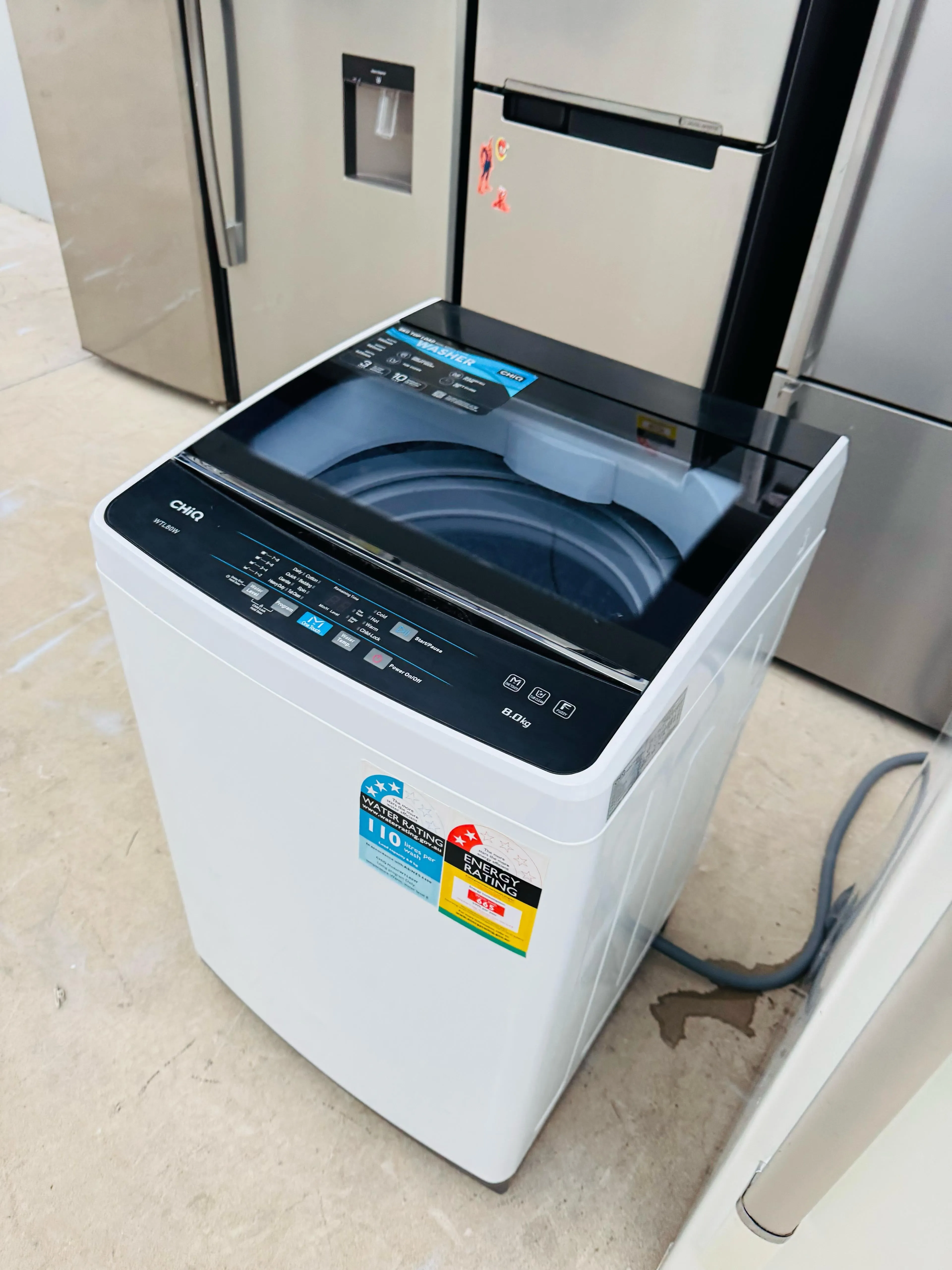 **CHIQ 8 KGS TOP LOADER WASHING MACHINE**