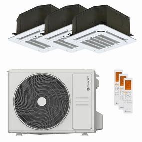 Clivet BOX 2 air conditioner 650x650 4-way trial split cassette 9000 9000 12000 BTU inverter A   outdoor unit 7.9 kW