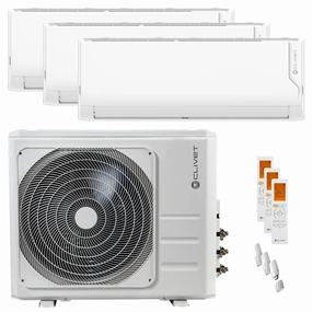 Clivet Cristallo 2 trial split air conditioner 9000 12000 18000 BTU inverter A   wifi external unit 10.5 kW