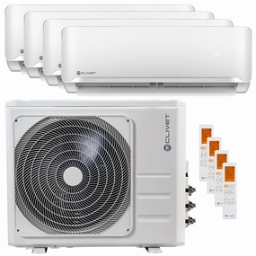 Clivet Essential 2 air conditioner quadri split 12000   12000   12000   12000 BTU inverter A    outdoor unit 10.5 kW