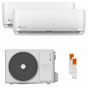 Clivet Essential 2 dual split air conditioner 12000   12000 BTU inverter A   5.3 kW outdoor unit