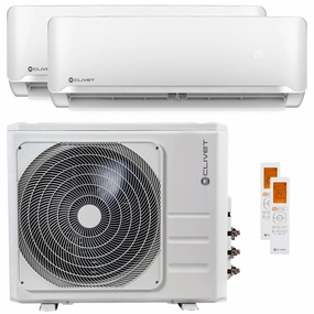 Clivet Essential 2 dual split air conditioner 12000   24000 BTU inverter A    outdoor unit 10.5 kW
