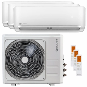 Clivet Essential 2 trial split air conditioner 12000   12000   18000 BTU inverter A    outdoor unit 10.5 kW