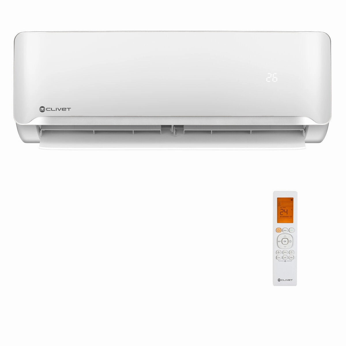 Clivet Essential 2 trial split air conditioner 12000   12000   18000 BTU inverter A    outdoor unit 10.5 kW