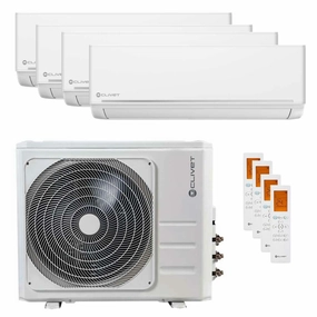 Clivet EZCool air conditioner split panels 12000 12000 12000 12000 BTU inverter A   external unit 10.5 kW