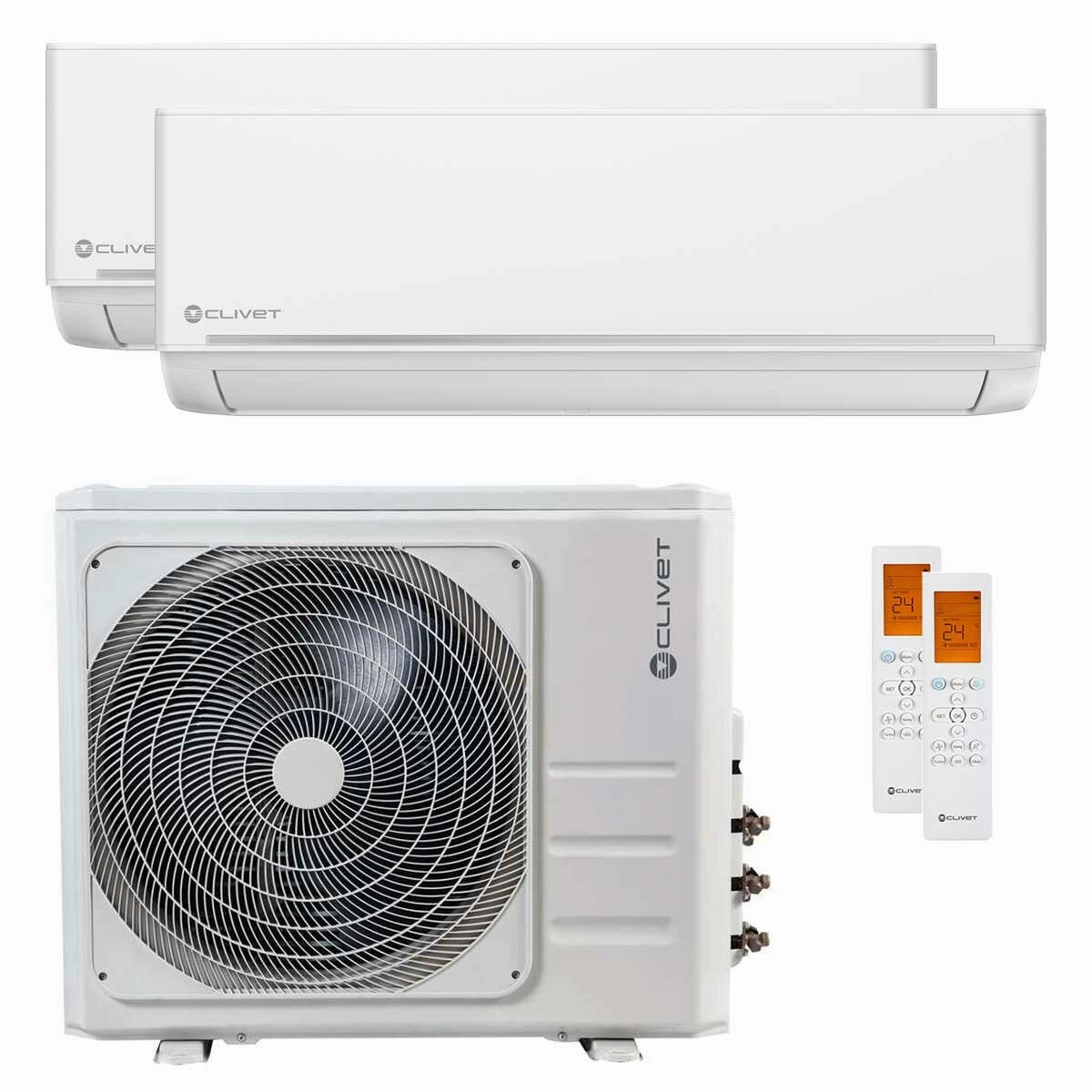 Clivet EZCool dual split air conditioner 18000 18000 BTU inverter A external unit 12.3 kW