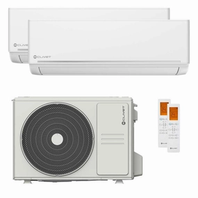 Clivet EZCool dual split air conditioner 9000 18000 BTU inverter A  outdoor unit 5.3 kW