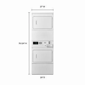 Commercial Electric Stack Dryer, Coin-Drop Equipped