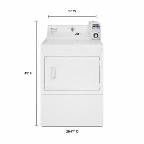 Commercial Electric Super-Capacity Dryer, Coin-Slide And Coin-Box