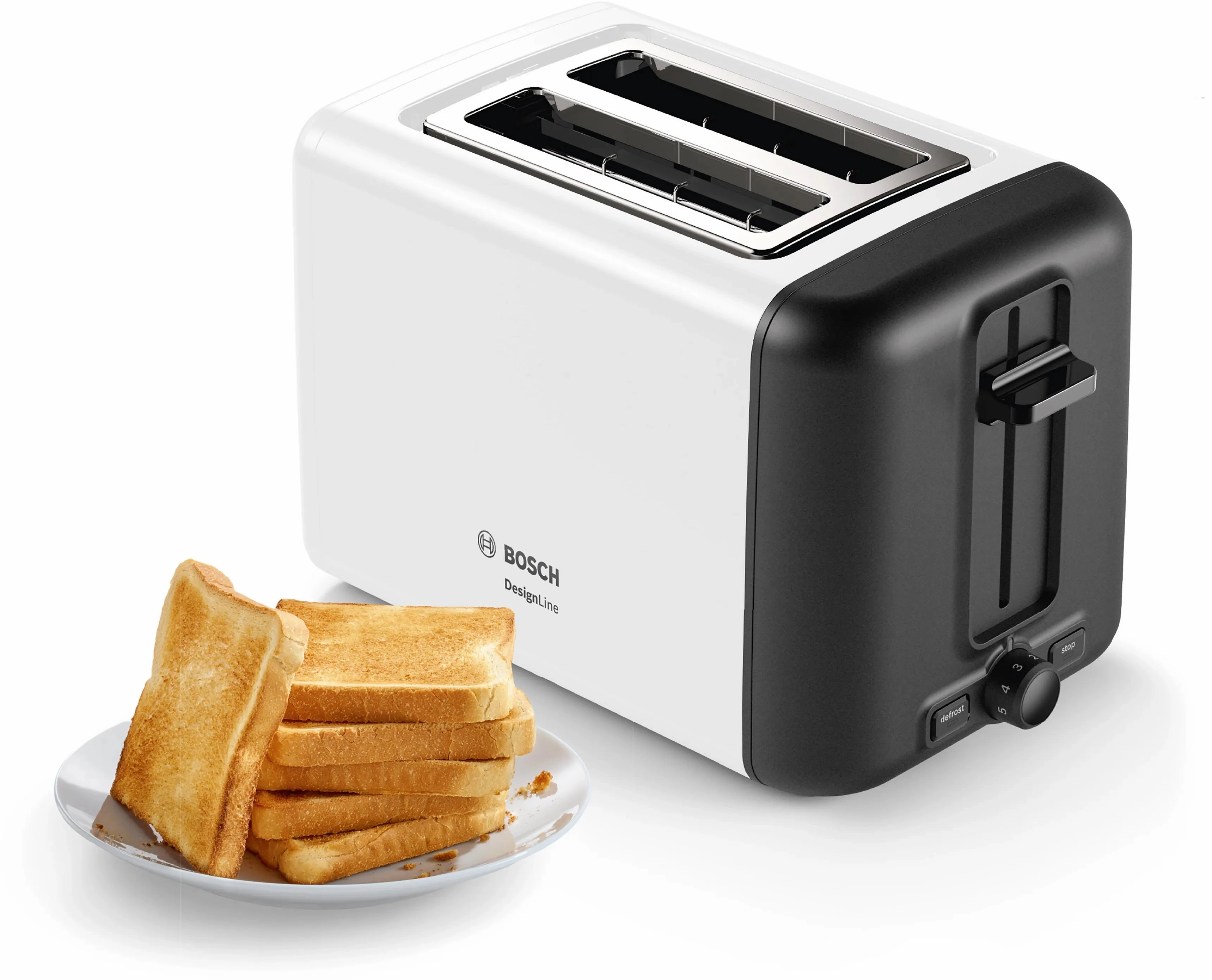 Compact toasterDesign Line970 Watts, White
