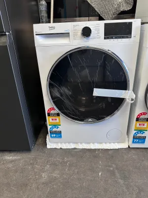 *Current Model * Beko 8kg Front Load Washing Machine with Steam BFLB8020W [Factory Second ]