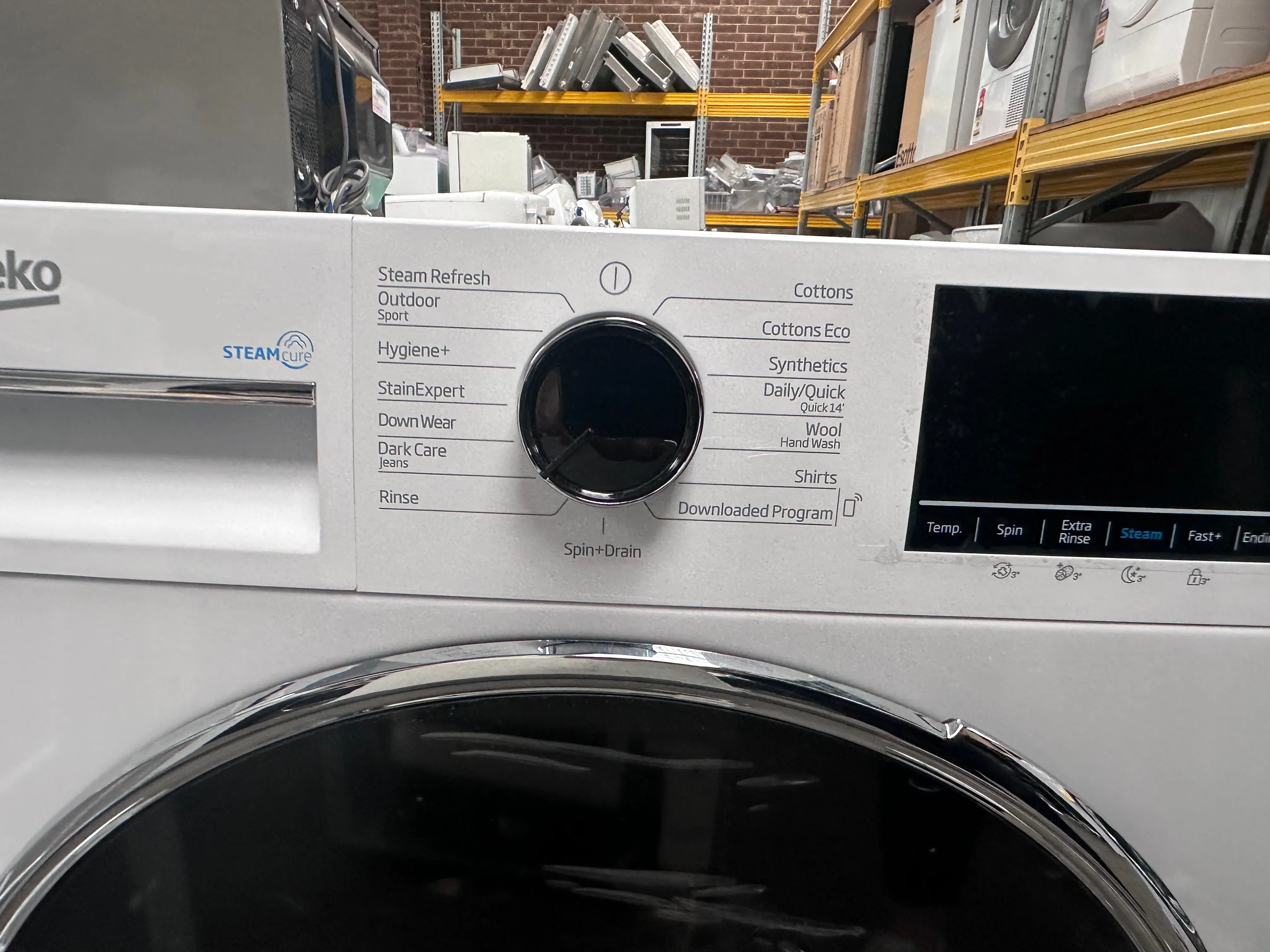 *Current Model * Beko 8kg Front Load Washing Machine with Steam BFLB8020W  [Factory Second ]
